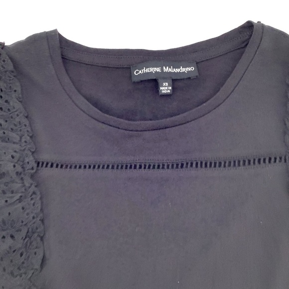 Catherine Malandrino Women's Black Sleeveless Top Size XS Casual Modern - Picture 4 of 11